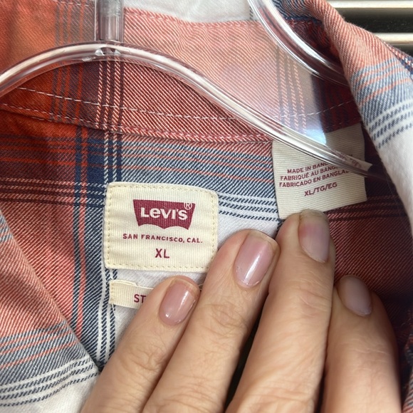 LEVIS CLASSIC WESTERN STANDARD FIT LS SHIRT PEARL SNAP COWBOY RODEO COTTON SZ XL - Picture 12 of 16